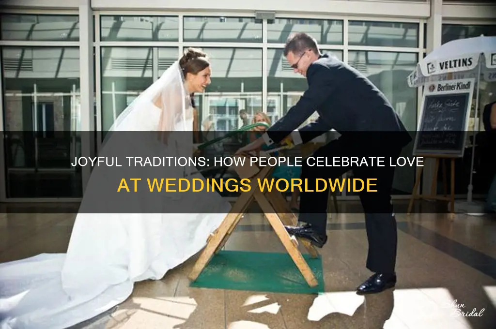 how do the people celebrate at the wedding