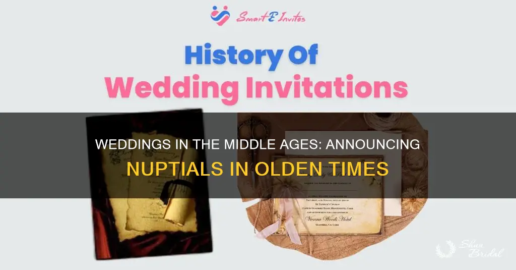 how do they announce weddings in middle times