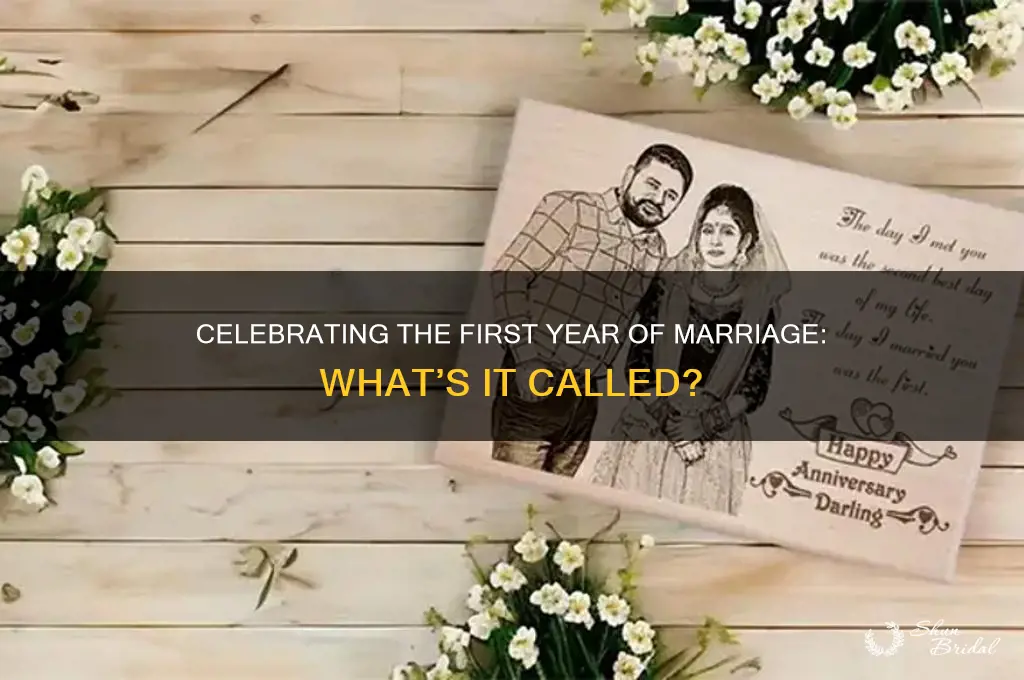 how do we call the 1st year of wedding anniversary