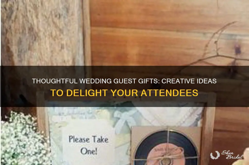 how do we give peopole guests for a wedding