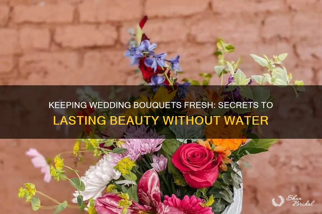 how do wedding bouqets stay fresh without water