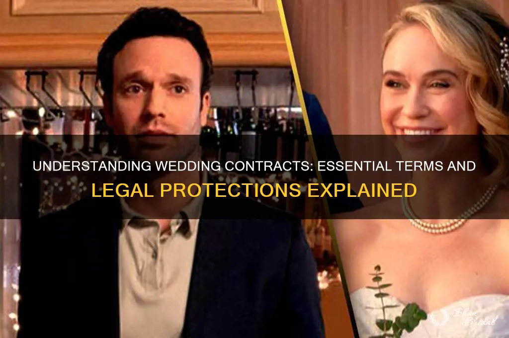 how do wedding contracts work