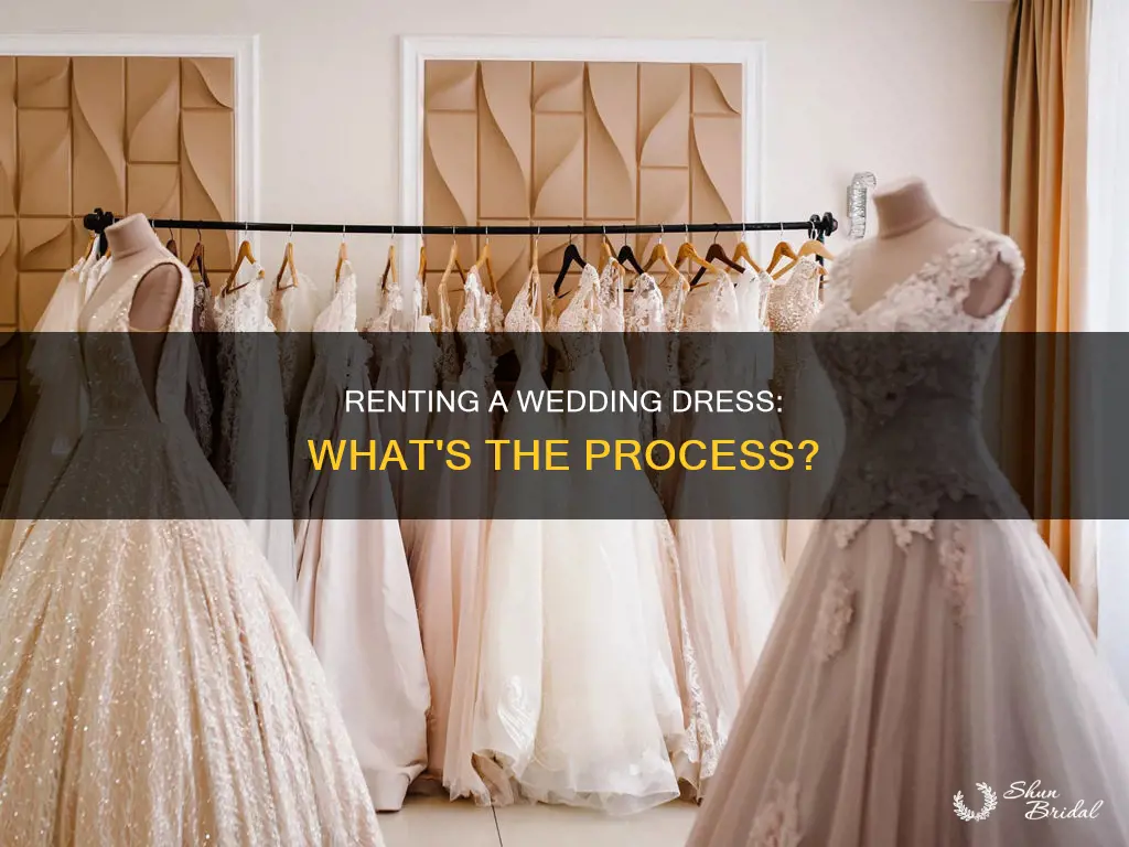 how do wedding dress rentals work