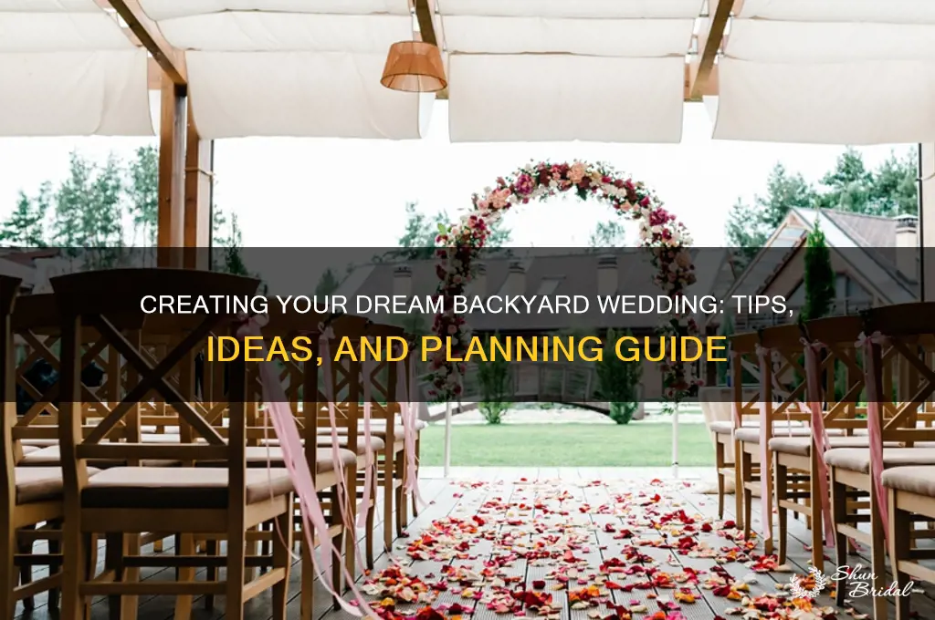 how do wedding in back yard