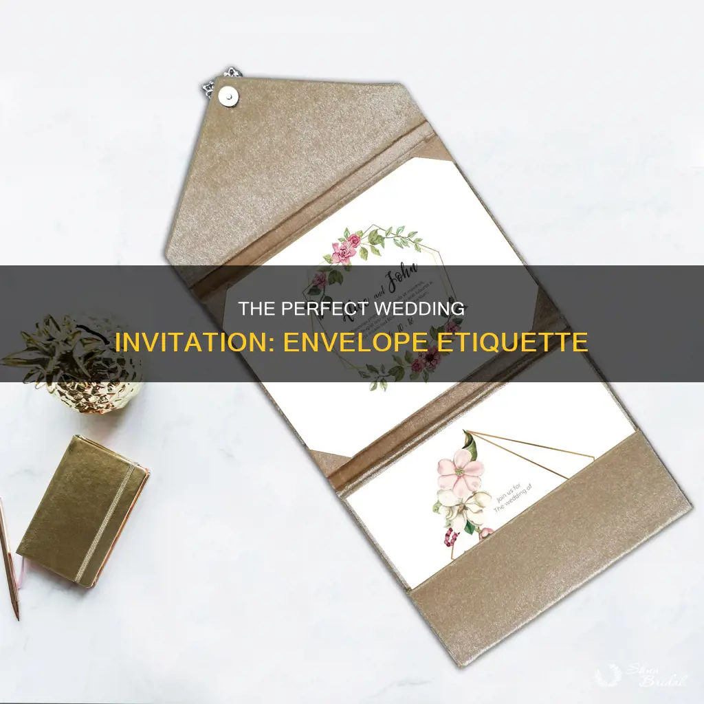 how do wedding invitations go in the envelope