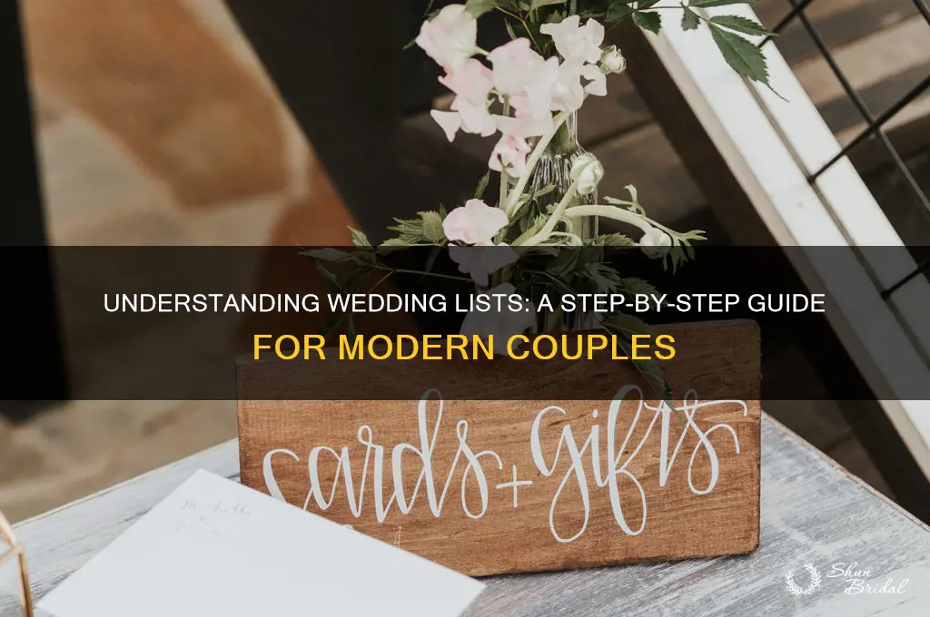 how do wedding lists work