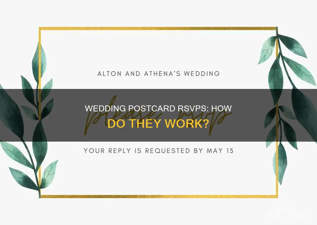 how do wedding postcard rsvp work