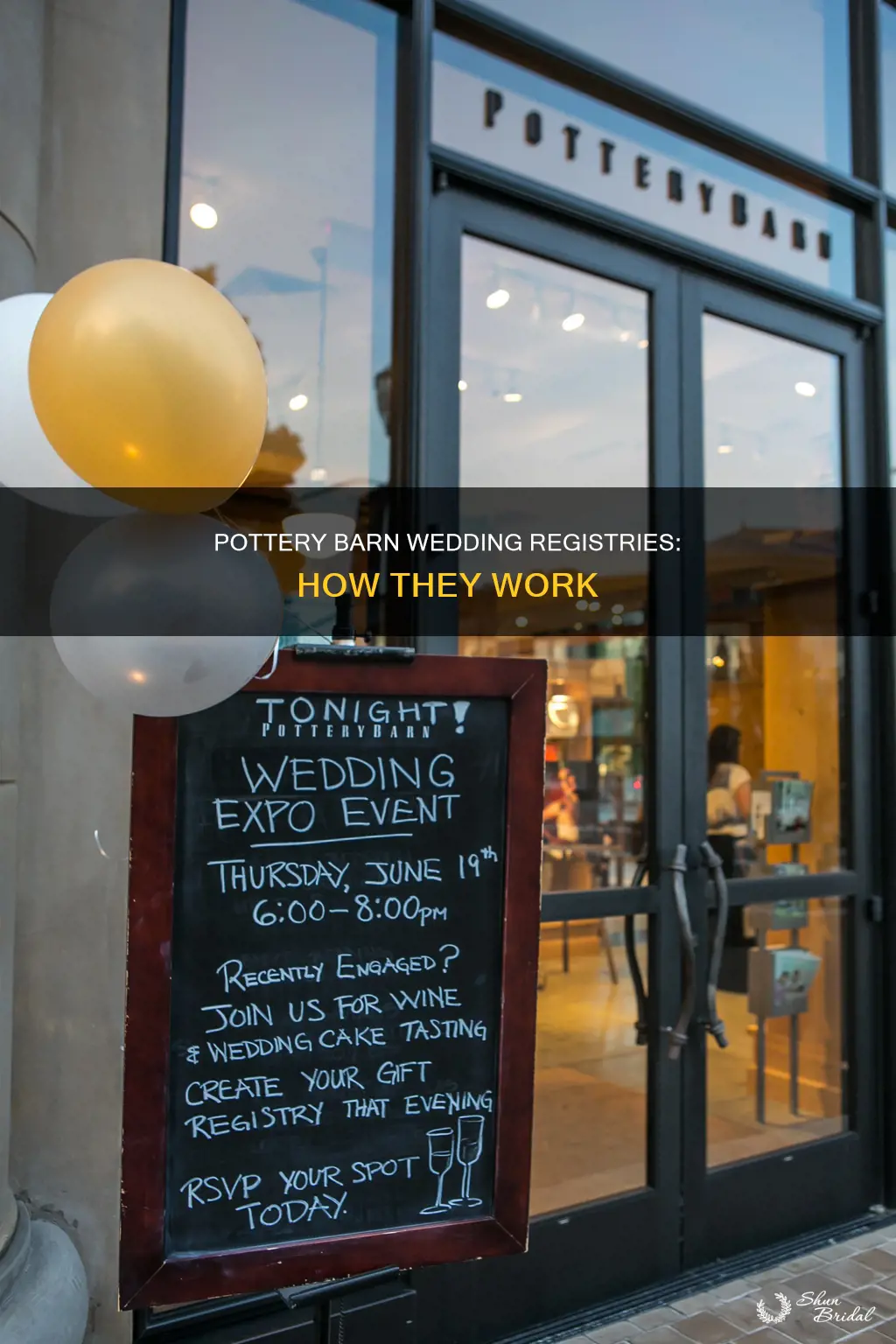how do wedding registries work at pottery barn