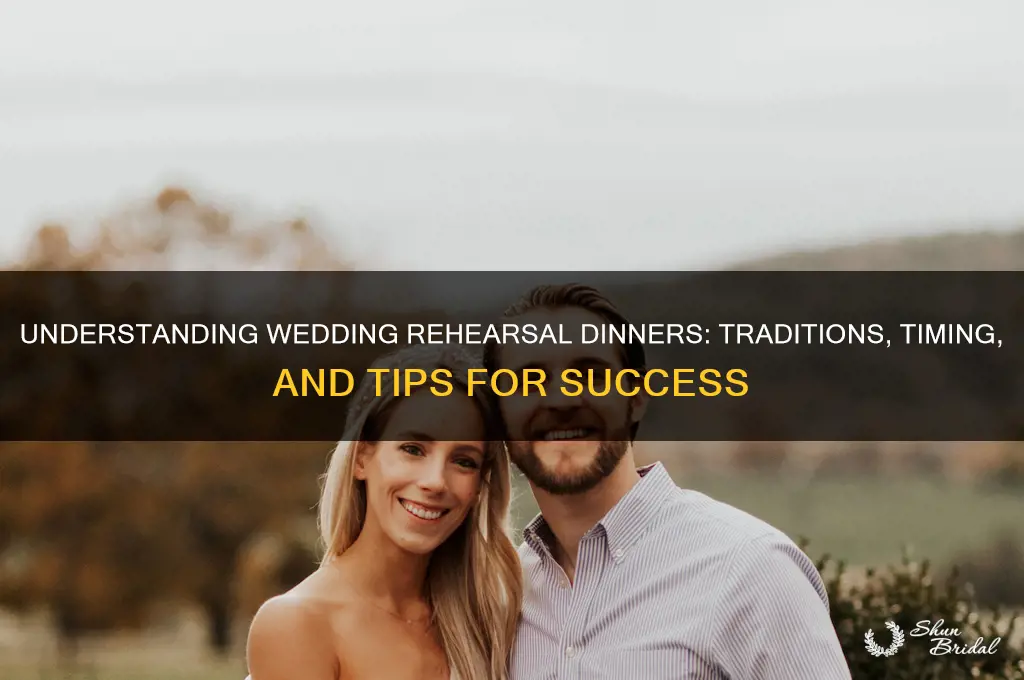 how do wedding rehearsal dinners work