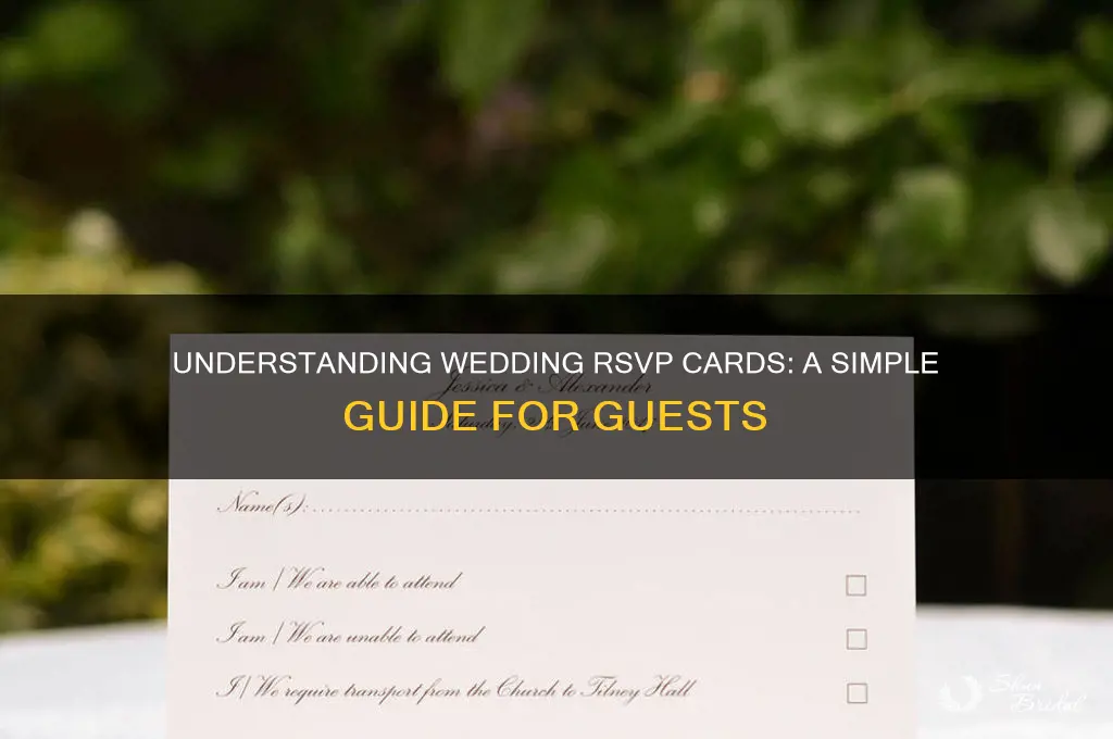 how do wedding rsvp cards work