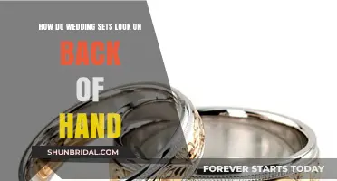 Elegant Wedding Sets: How They Look on the Back of Your Hand