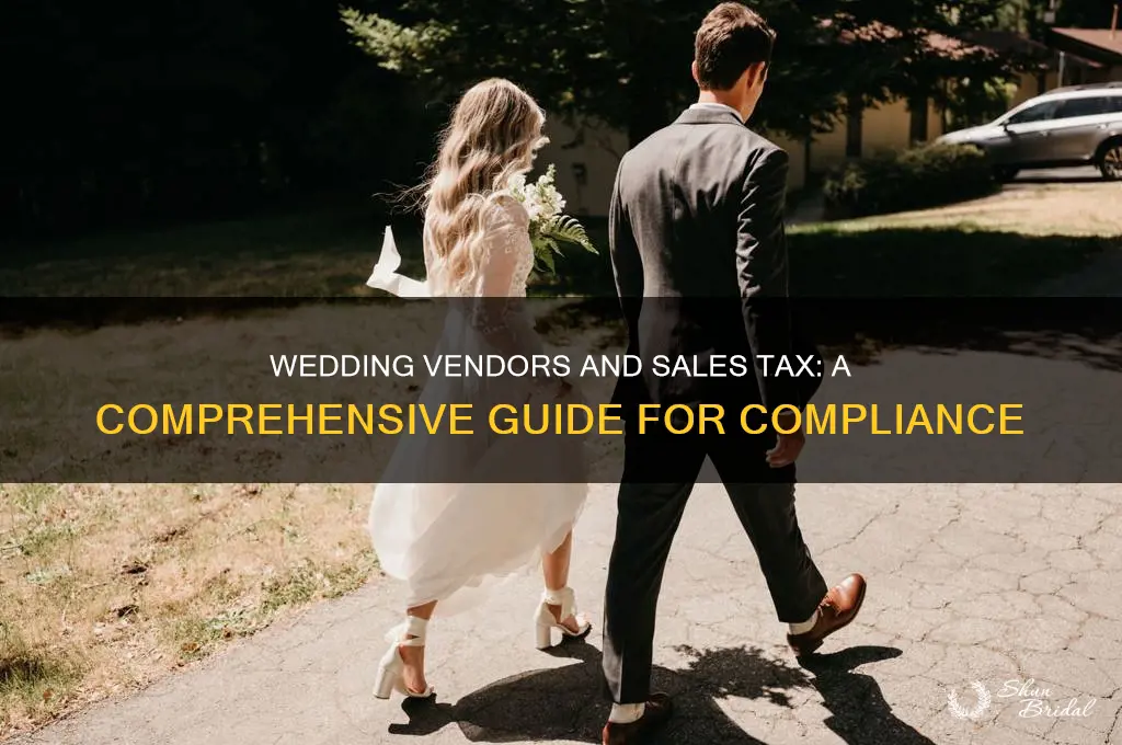 how do wedding vendors pay sales tax