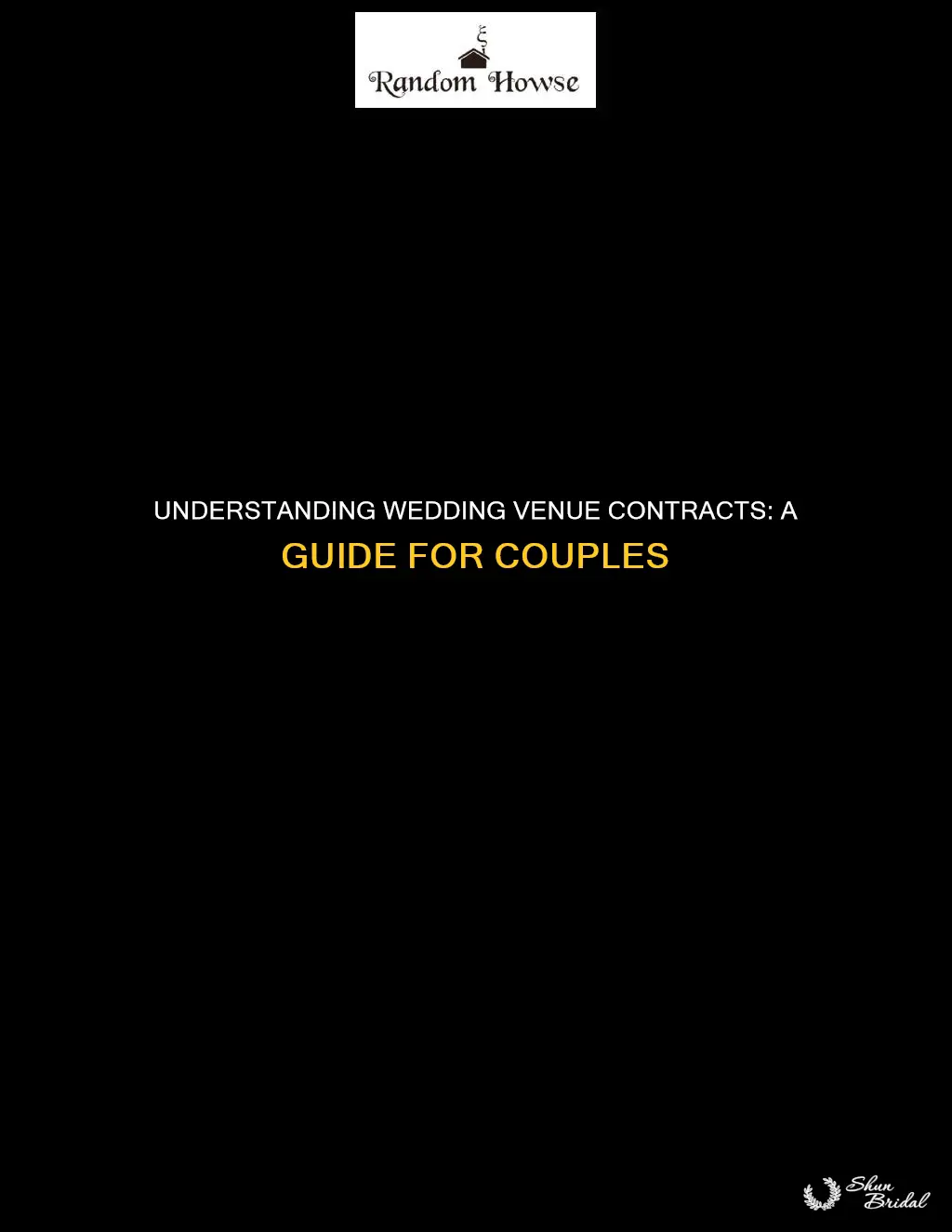 how do wedding venue contracts work