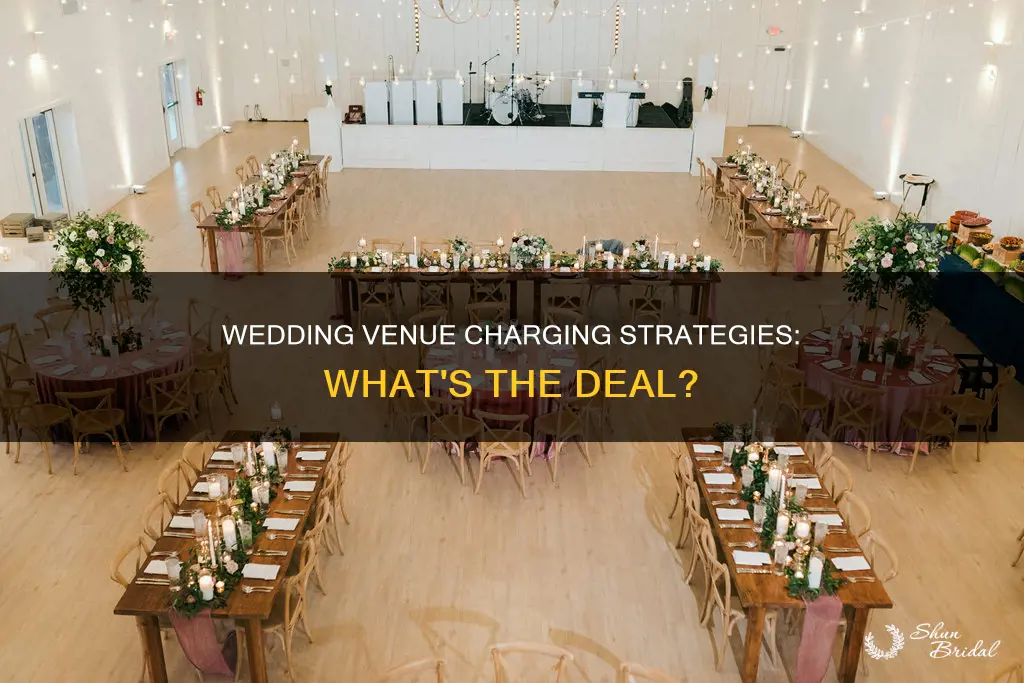 how do wedding venues charge
