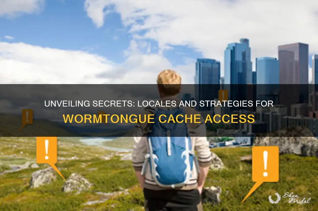 how do you access veiled wormtongue caches