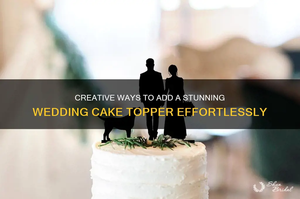 how do you add a wedding topper