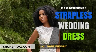 Guide to Attaching Lace to a Strapless Wedding Gown