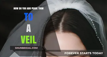 Elegant Veil Upgrade: Adding Pearl Trim for a Timeless Bridal Look