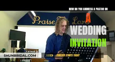 Addressing a Pastor: Wedding Invitation Etiquette