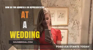 Honoring a US Representative at Your Wedding