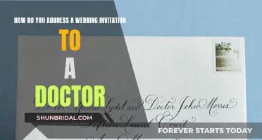 Addressing Wedding Invites: Honoring Doctor Guests