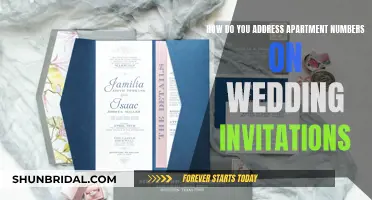 Addressing Apartment Numbers on Wedding Invites: A Simple Guide