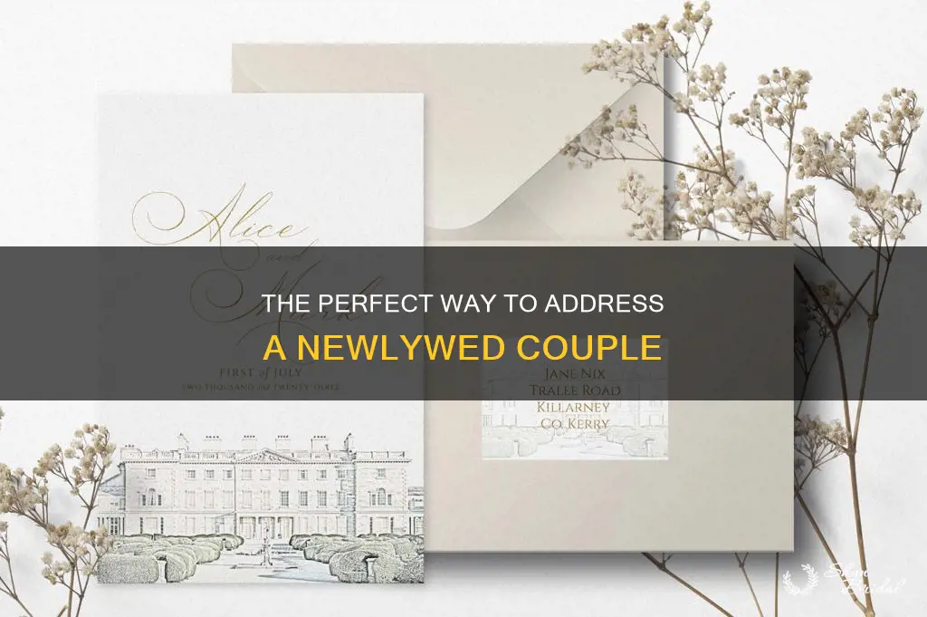 how do you address the card to a newly wed