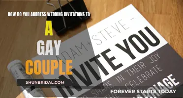 Guide to Addressing Wedding Invites to a Gay Couple