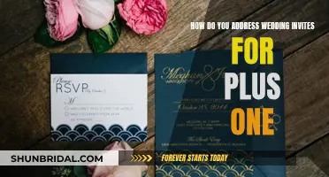 Etiquette for Addressing Wedding Invites When Bringing a Plus One