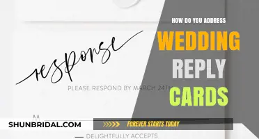 Addressing Wedding Reply Cards: A Guide to Etiquette