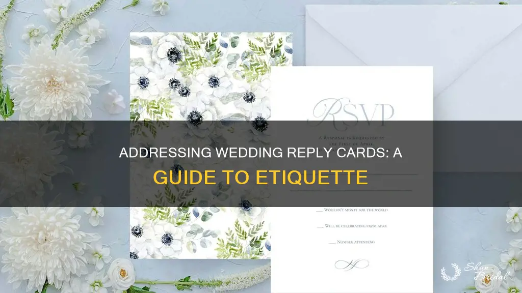 how do you address wedding reply cards