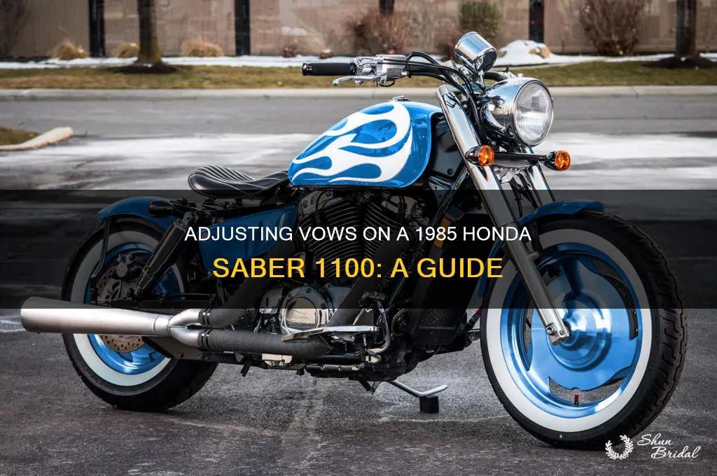 how do you adjust the vows on 1100 saber 1985
