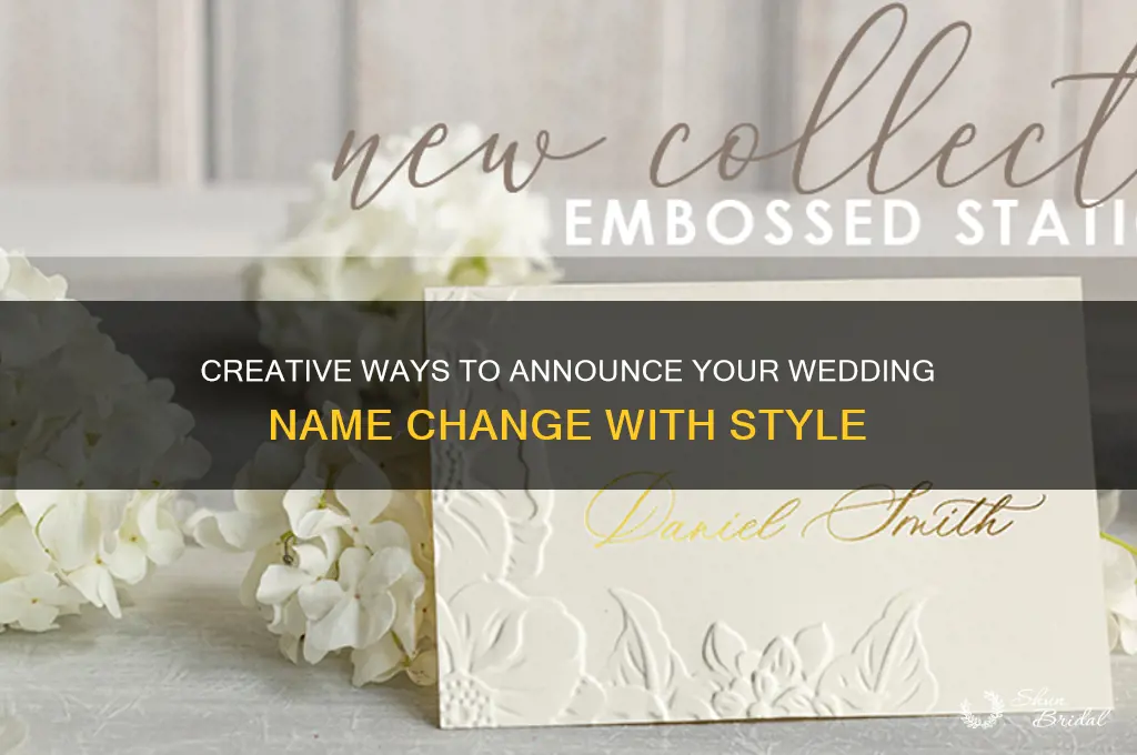 how do you annouce wedding name