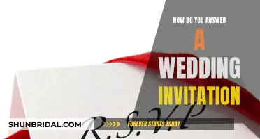 Responding to a Wedding Invitation: The Proper Way