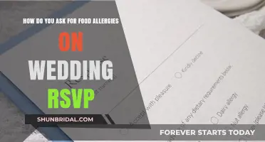 RSVPs: Asking Guests About Food Allergies for Your Wedding