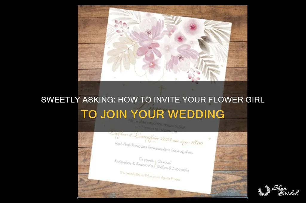 how do you ask someone to be a flower girl