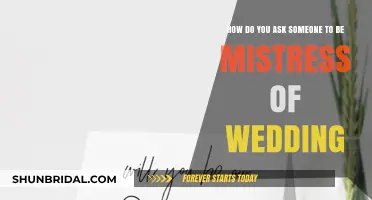 How to Graciously Ask Someone to Be Your Wedding Mistress of Ceremonies
