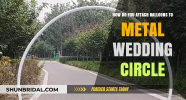 Creative Ways to Secure Balloons on Metal Wedding Circles