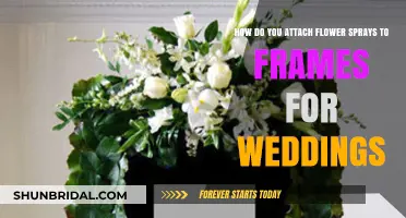 Attaching Flower Sprays to Wedding Frames: A Step-by-Step DIY Guide