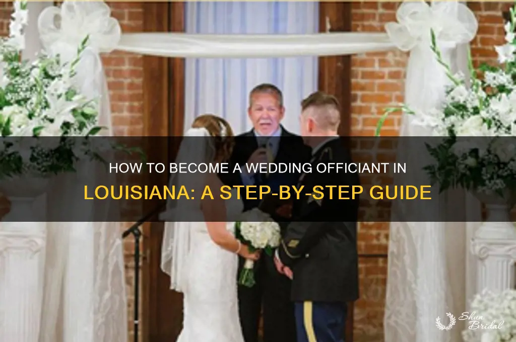 how do you become a wedding officiant in louisiana