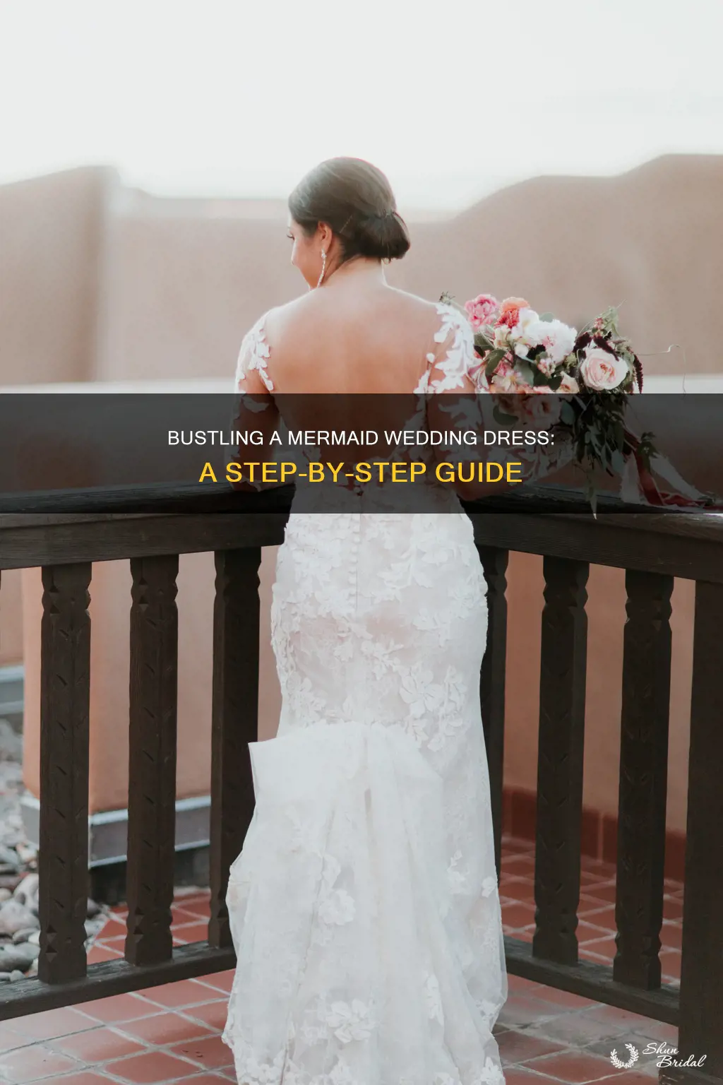 how do you bustle a mermaid wedding dress