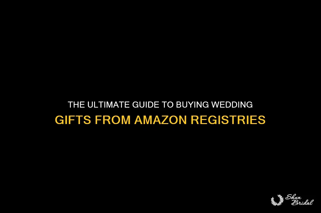 how do you buy a gift amazon registry wedding