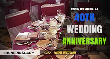 Celebrating 40 Years of Love: Creative Anniversary Ideas and Traditions