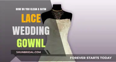 Gentle Care for Your Satin Lace Wedding Gown: A Cleaning Guide
