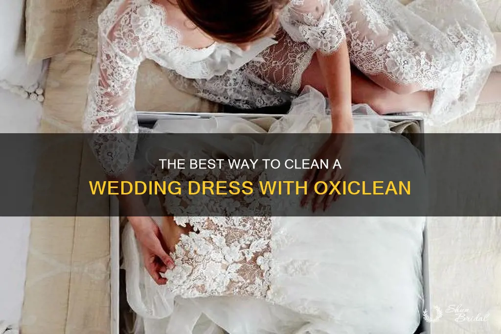 how do you clean a wedding dress with oxiclean