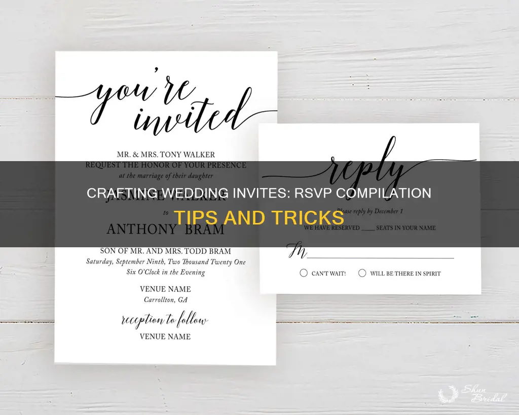 how do you compile wedding invitations rsvp