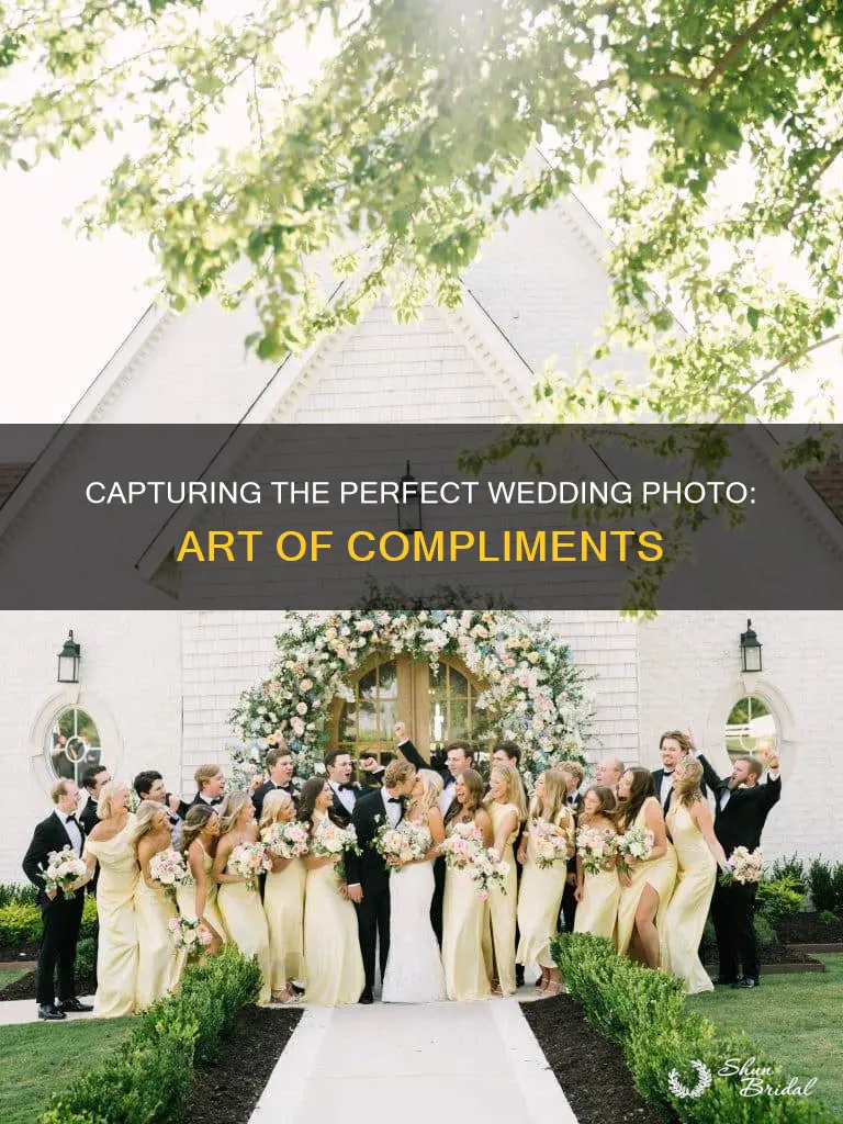 how do you compliment a wedding photo
