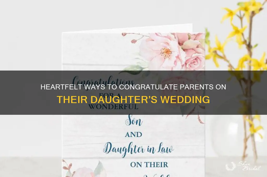 how do you congratulate someone on their daughter wedding