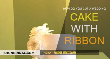 Using Ribbon to Cut Your Wedding Cake