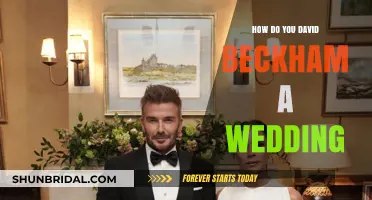 How to Add David Beckham-Inspired Elegance to Your Wedding